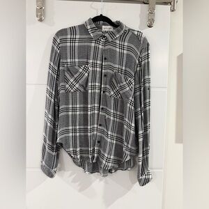 Bella Dahl Monochrome Checkered Shirt